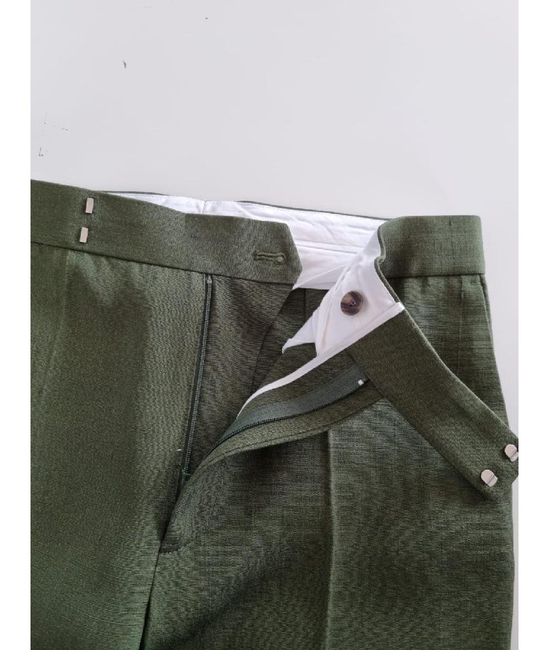 CELINE Хаки бриджи, фото 3