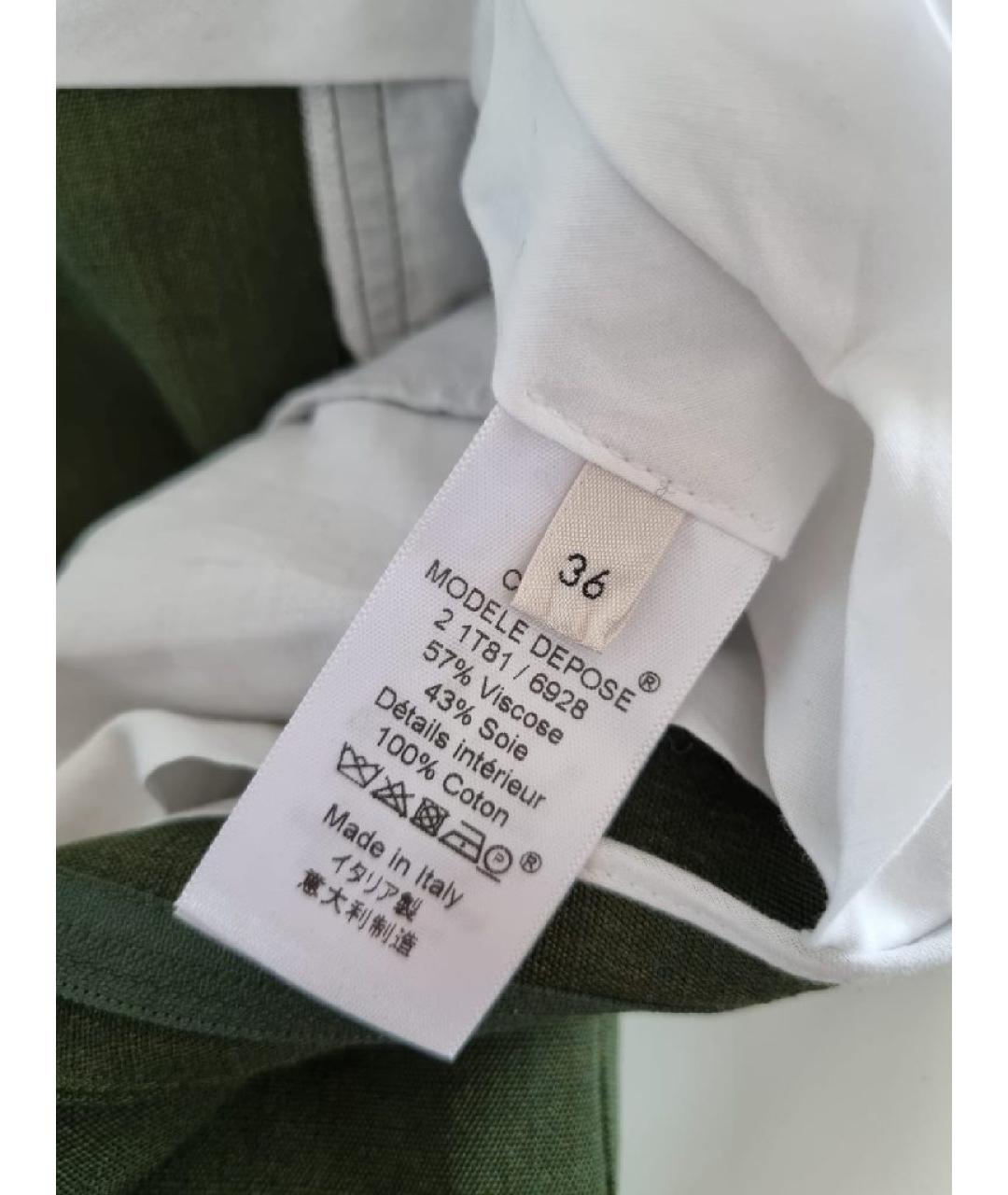 CELINE Хаки бриджи, фото 5