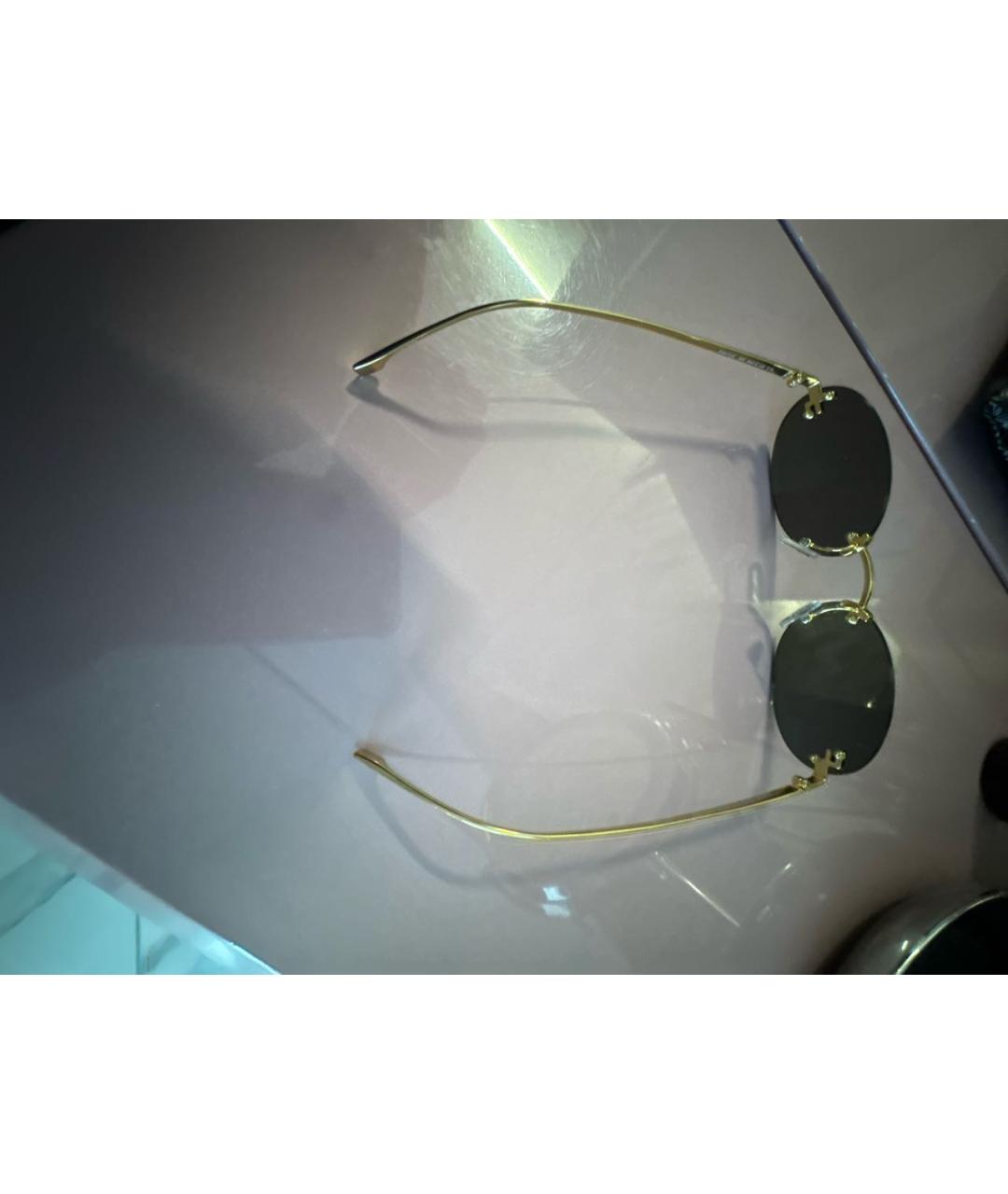 FENDI Серые металлические солнцезащитные очки, фото 6