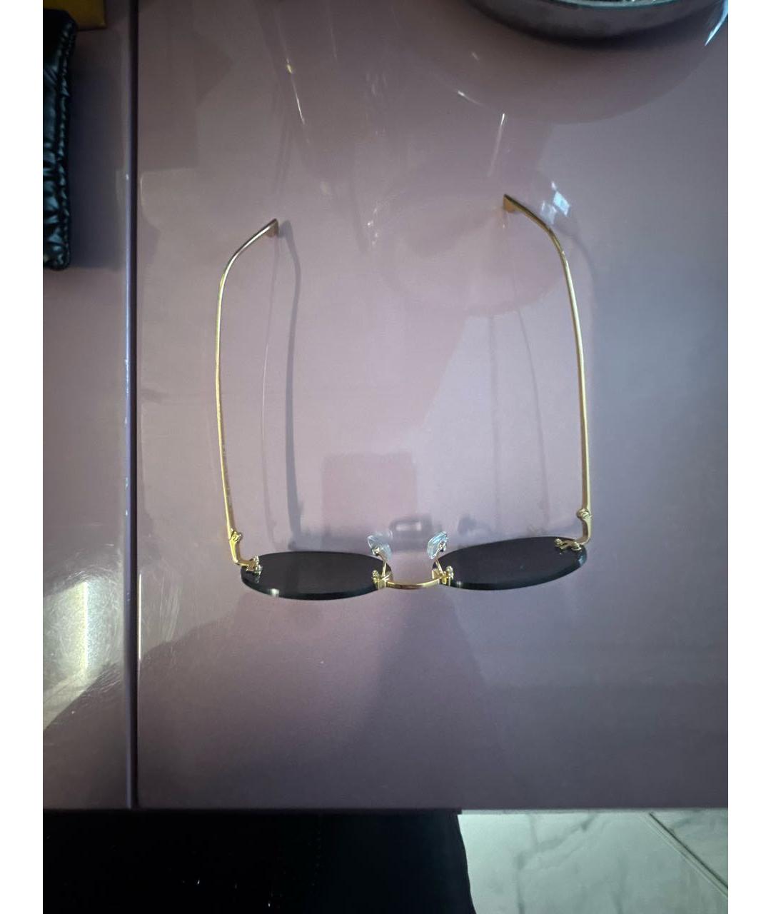 FENDI Серые металлические солнцезащитные очки, фото 5