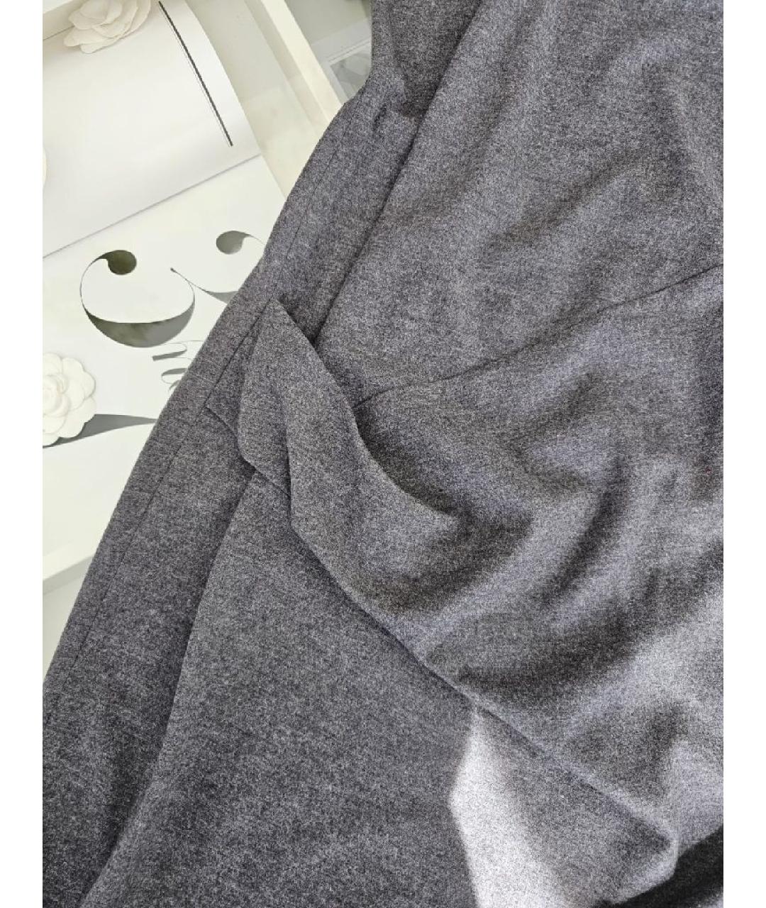 BRUNELLO CUCINELLI Серое повседневное платье, фото 6