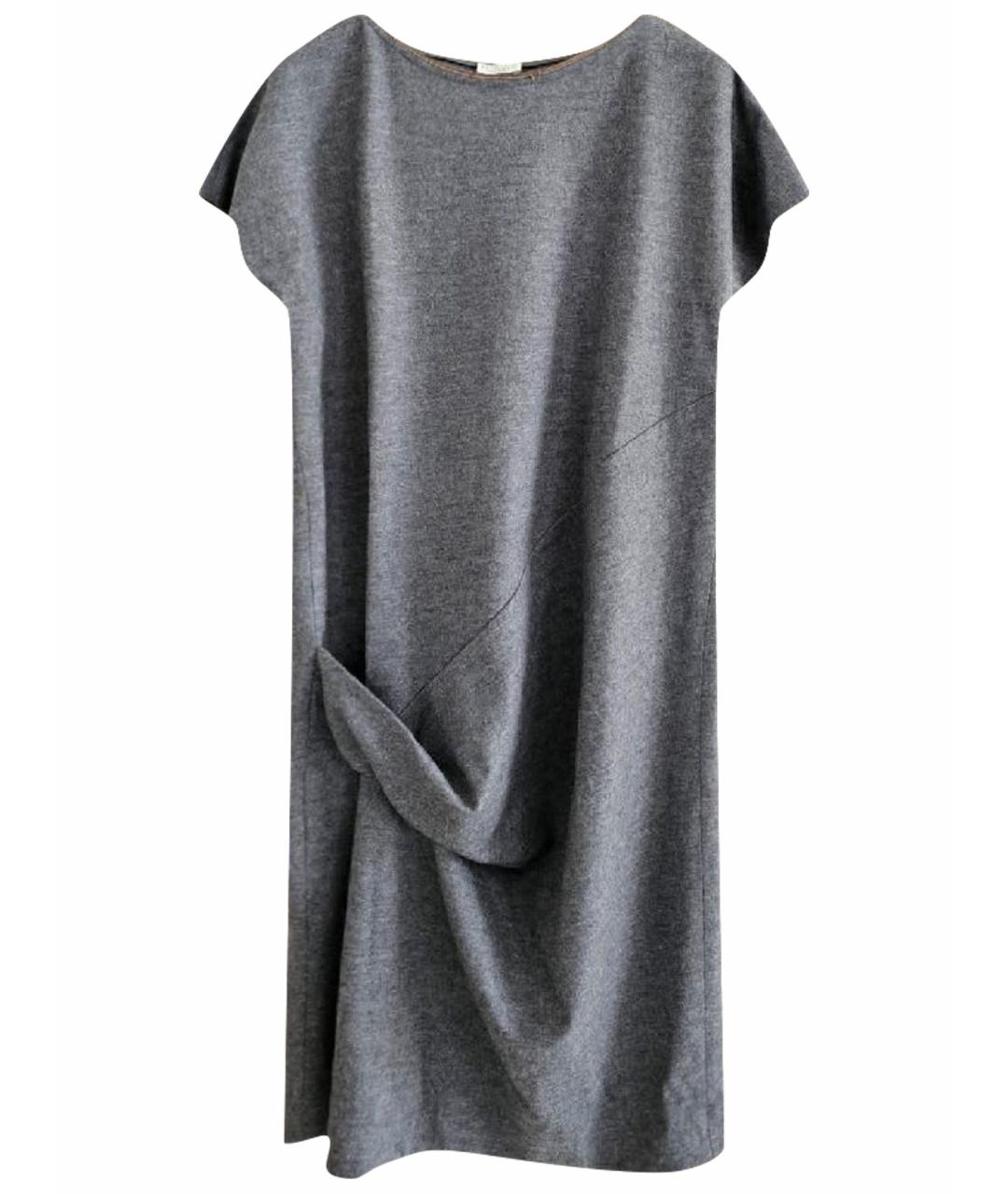 BRUNELLO CUCINELLI Серое повседневное платье, фото 1