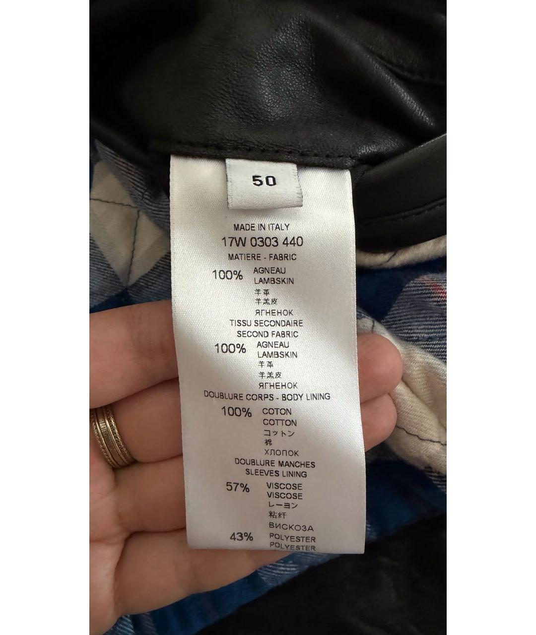 GIVENCHY Черный кожаный тренч / плащ, фото 5