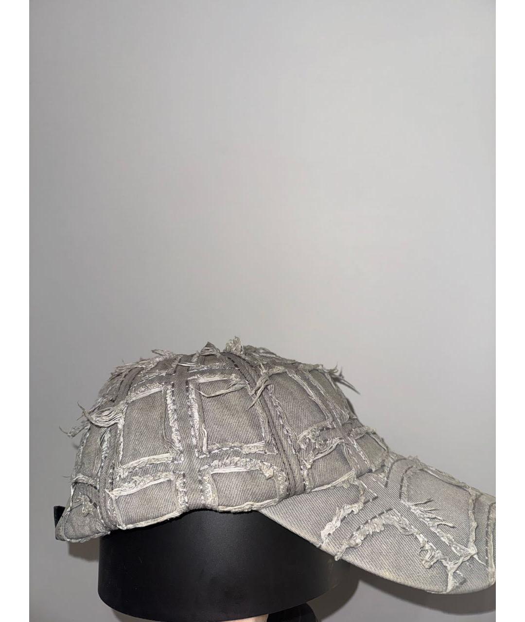 THUG CLUB Серая хлопковая кепка/бейсболка, фото 2