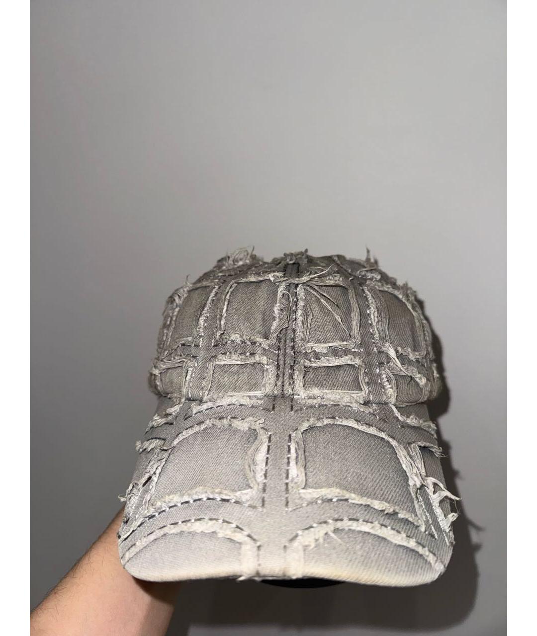 THUG CLUB Серая хлопковая кепка/бейсболка, фото 7