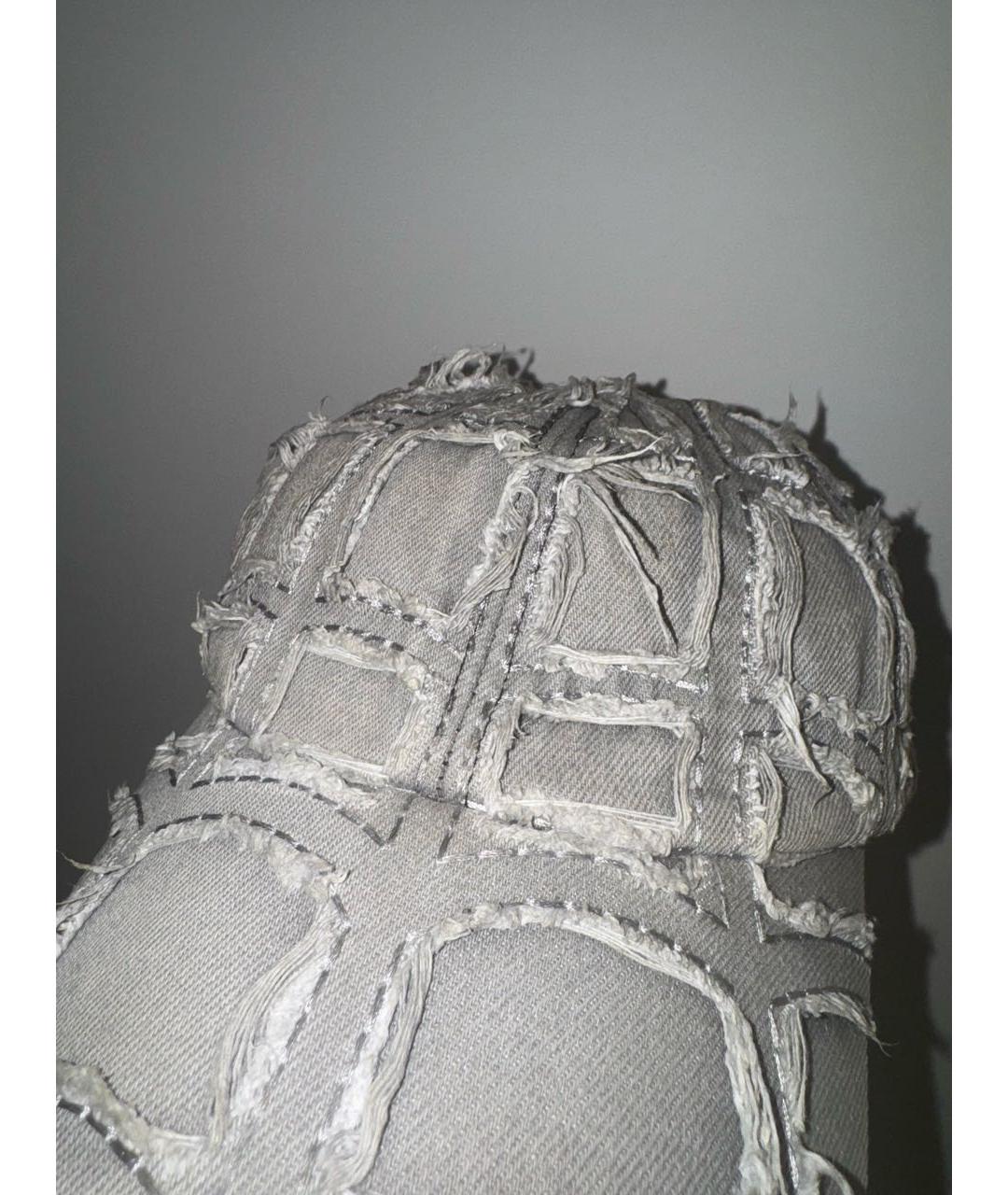 THUG CLUB Серая хлопковая кепка/бейсболка, фото 4