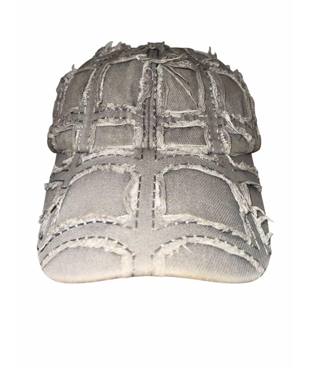 THUG CLUB Серая хлопковая кепка/бейсболка, фото 1