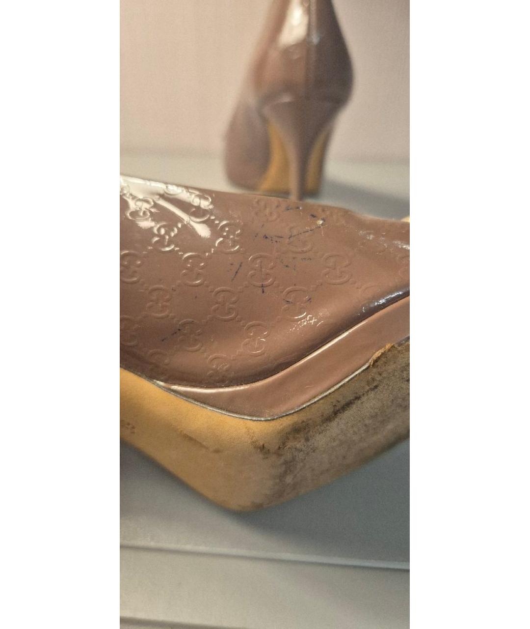 GUCCI Туфли из лакированной кожи, фото 5