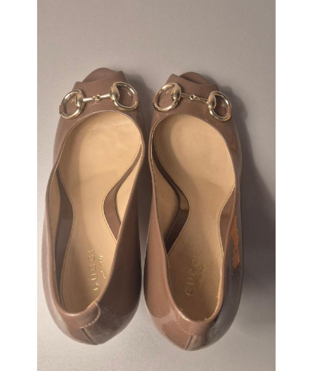 GUCCI Туфли из лакированной кожи, фото 3