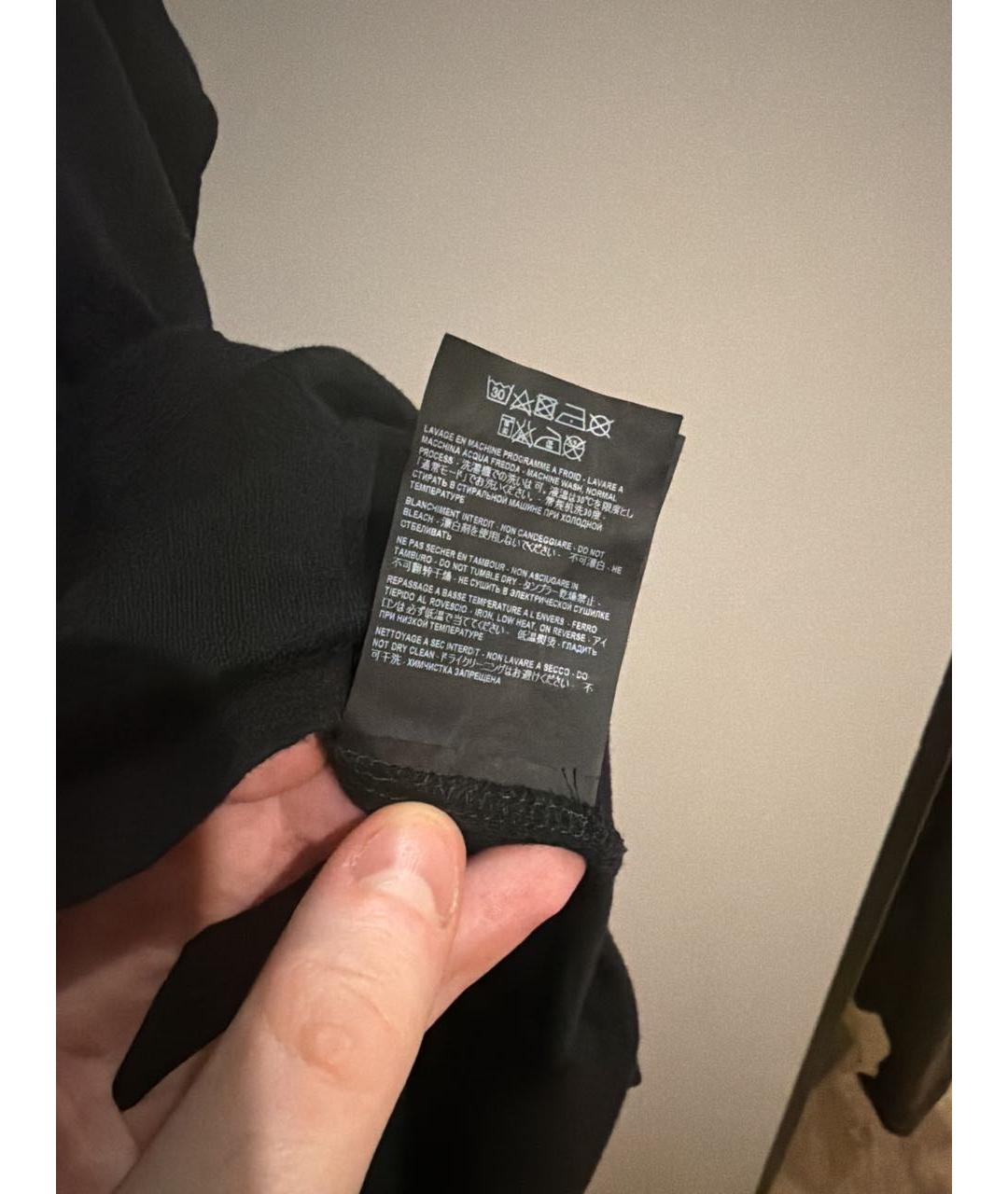 SAINT LAURENT Черная хлопковая футболка, фото 6