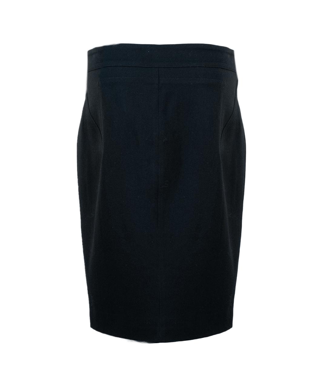 GIVENCHY Черная шерстяная юбка миди, фото 2