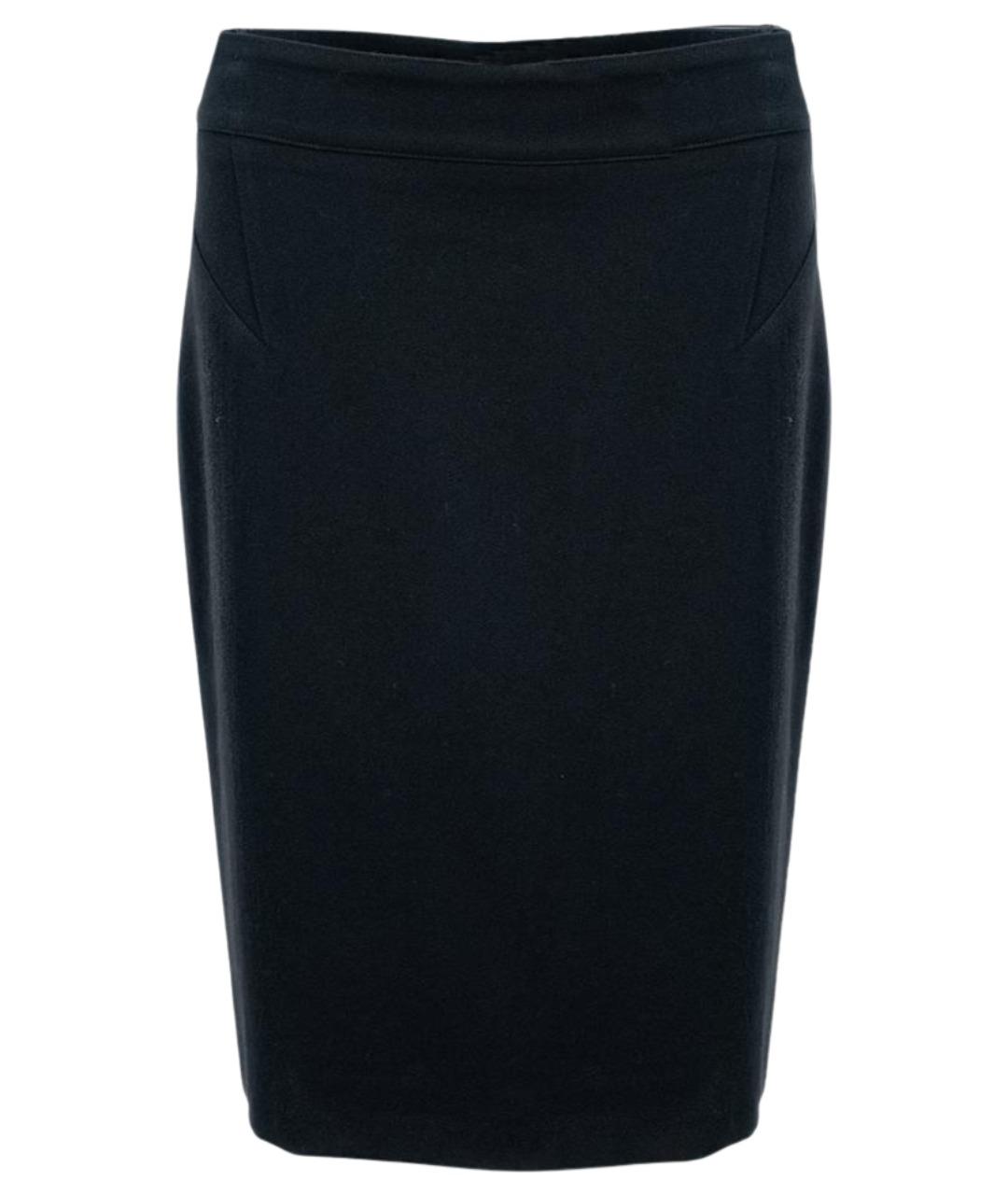 GIVENCHY Черная шерстяная юбка миди, фото 1