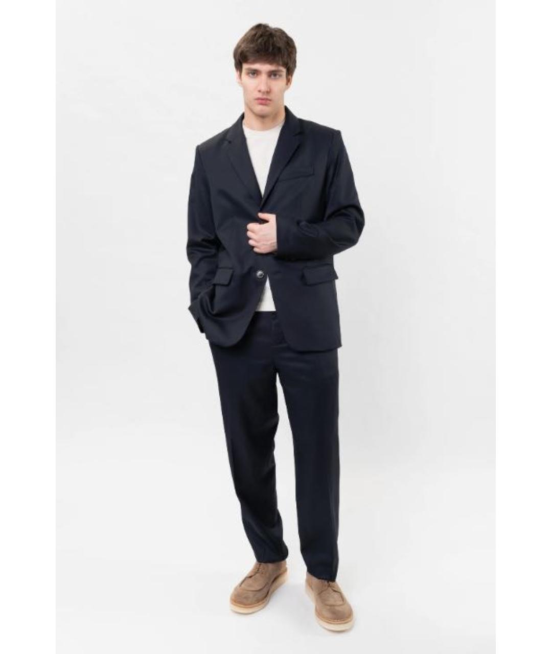 A.P.C. Темно-синий шерстяной пиджак, фото 7