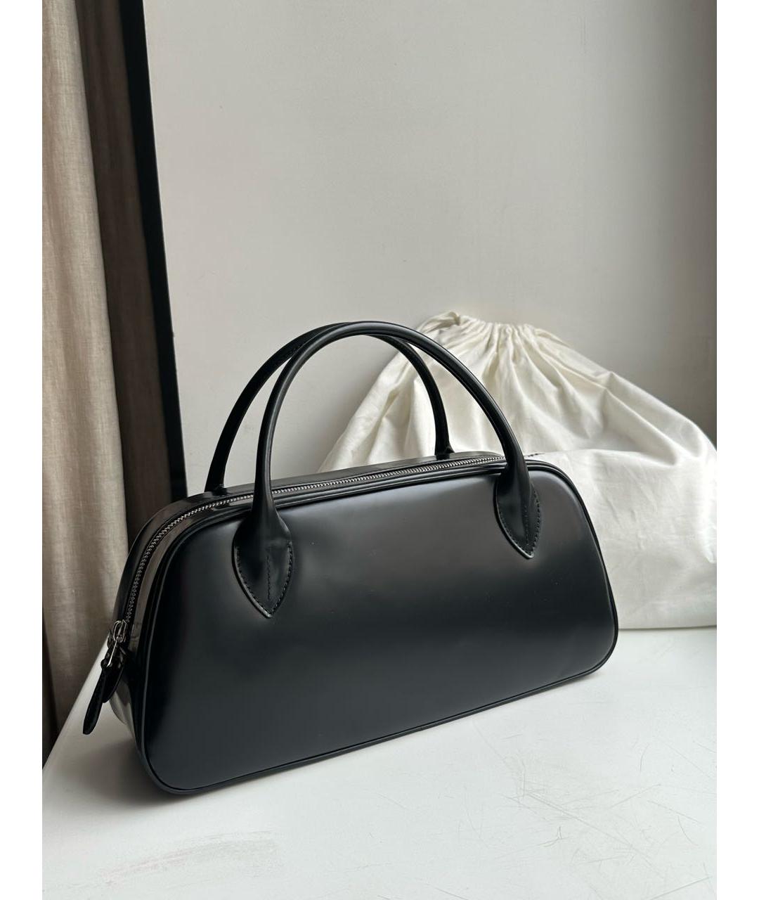 COMME DES GARÇONS Черная сумка с короткими ручками из лакированной кожи, фото 2