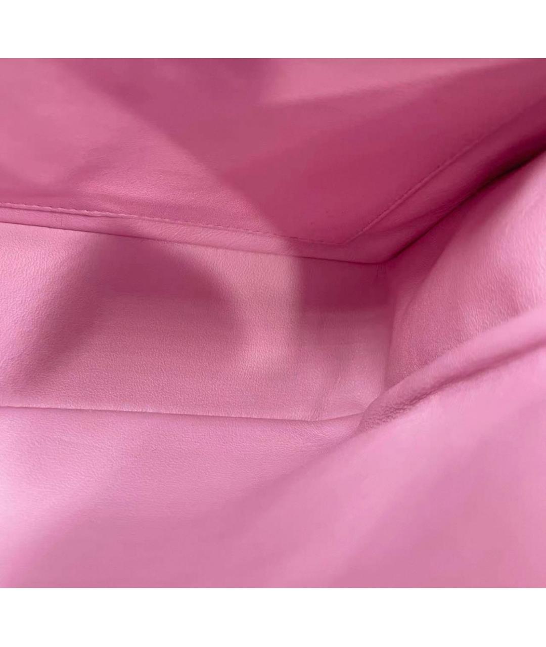 CHANEL Розовая тканевая сумка через плечо, фото 6