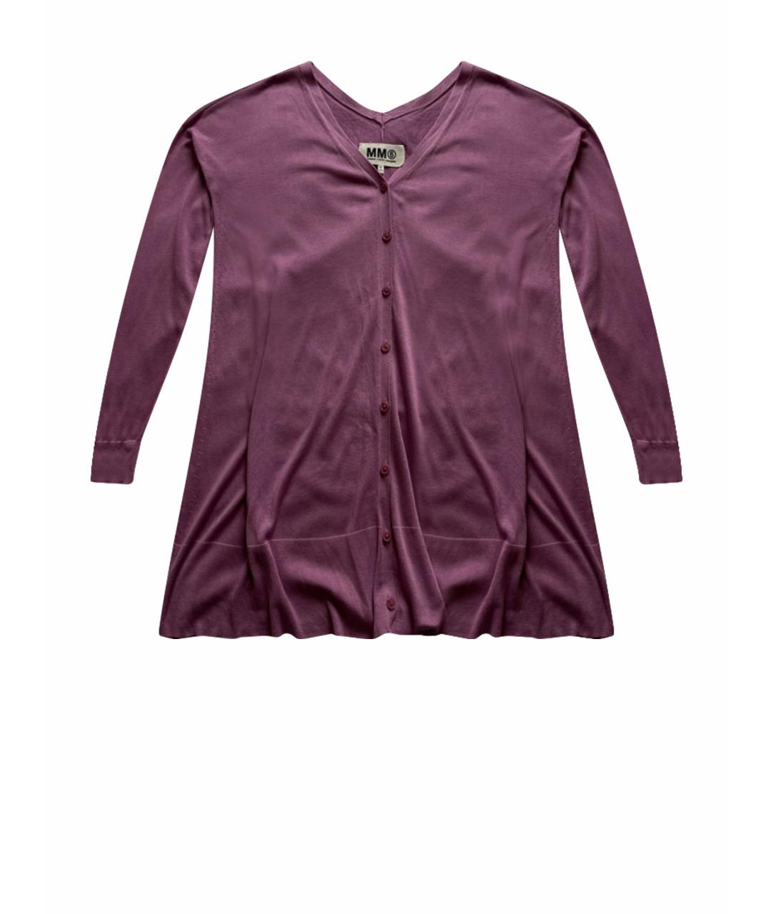 MM6 MAISON MARGIELA Розовый шелковый кардиган, фото 1