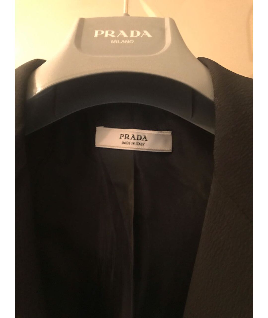 PRADA Черный шелковый жакет/пиджак, фото 3