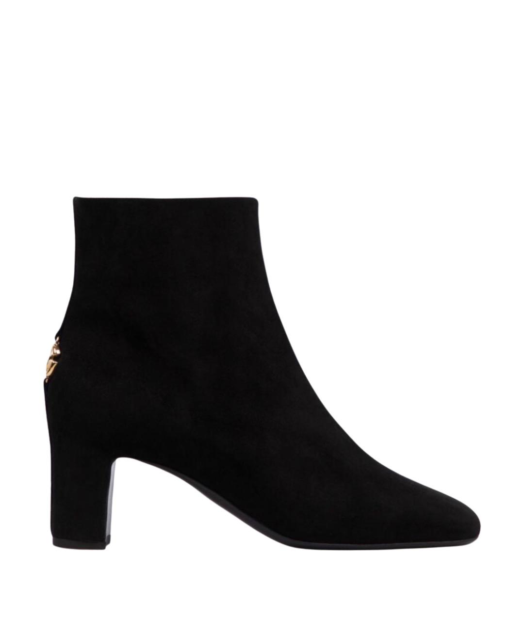 DOLCE&GABBANA Черные замшевые ботильоны, фото 1