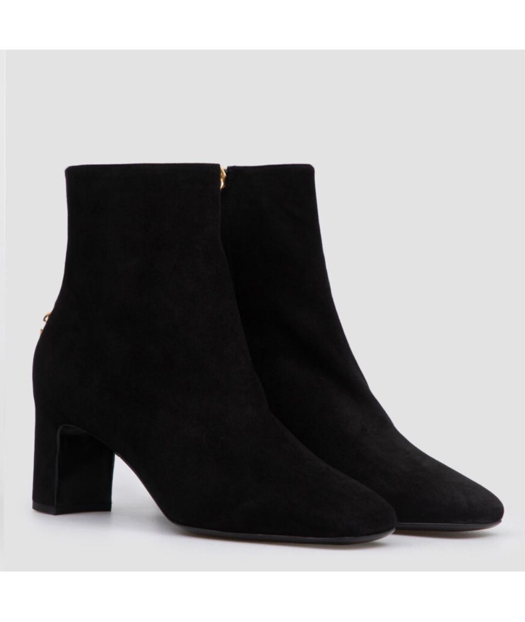 DOLCE&GABBANA Черные замшевые ботильоны, фото 2