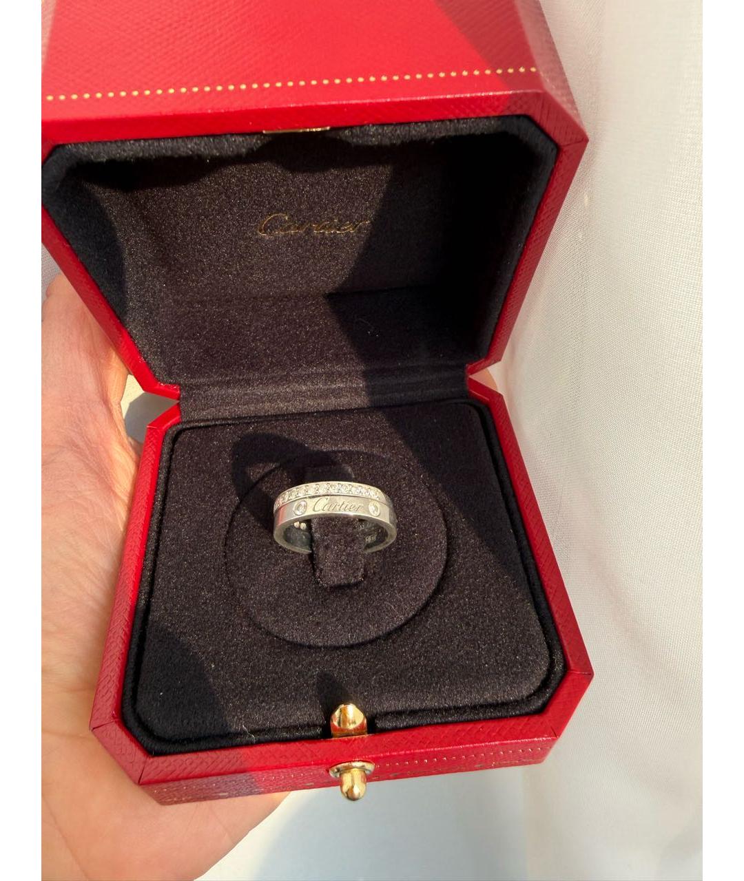 CARTIER Серебряное платиновое кольцо, фото 2
