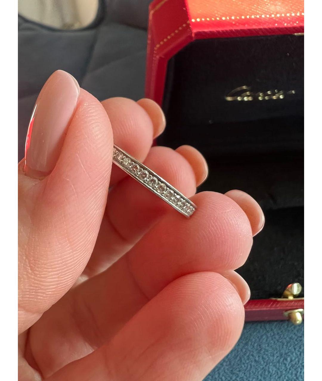 CARTIER Серебряное платиновое кольцо, фото 6