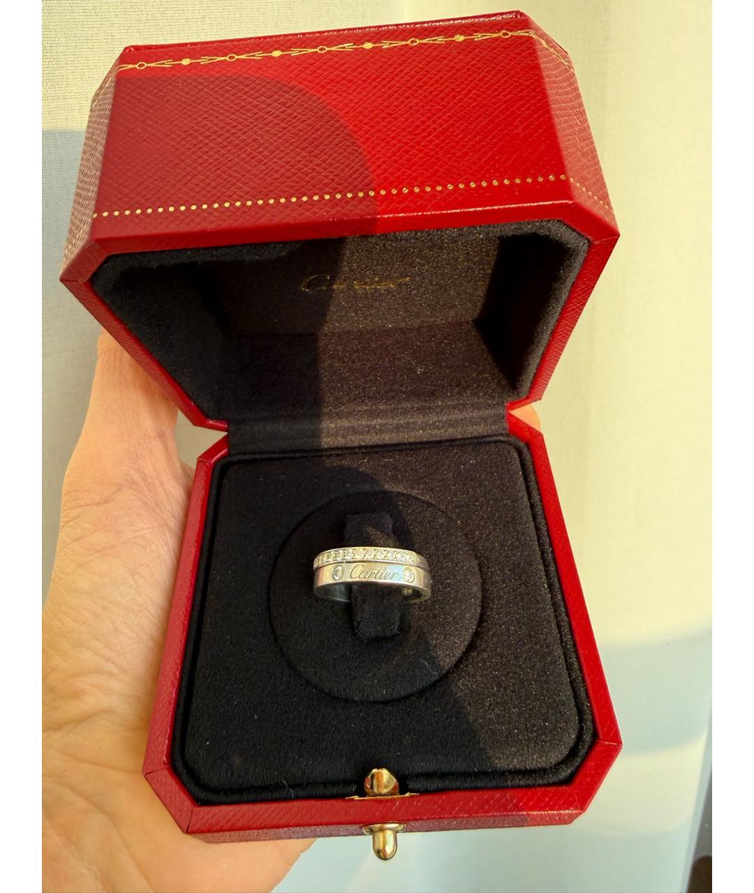 CARTIER Серебряное платиновое кольцо, фото 9