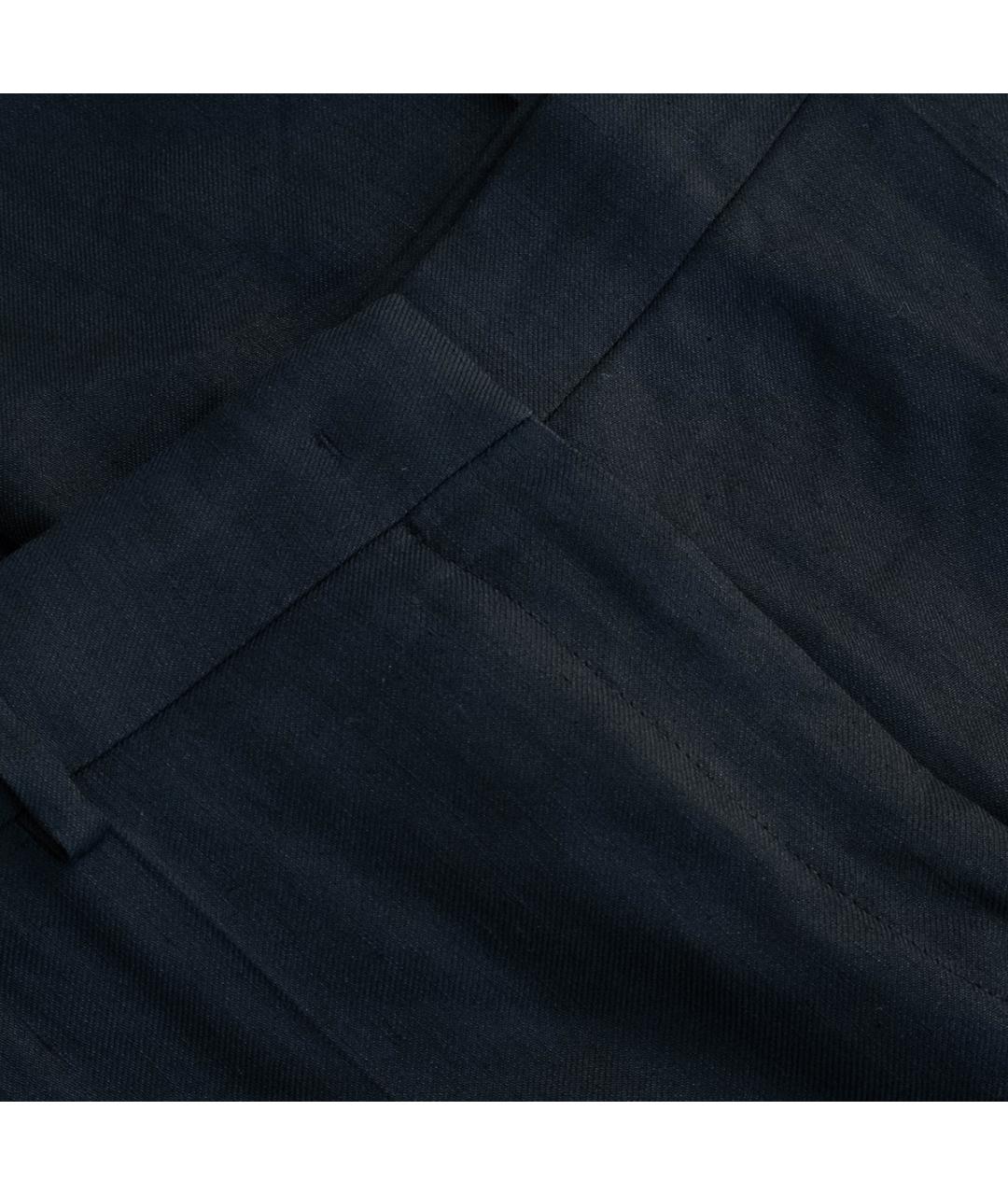 ALBERTA FERRETTI Черный льняной костюм с брюками, фото 9