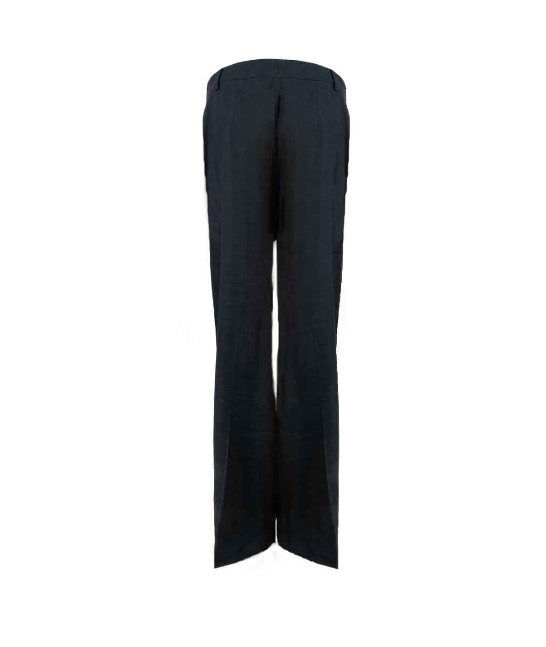 ALBERTA FERRETTI Черный льняной костюм с брюками, фото 5