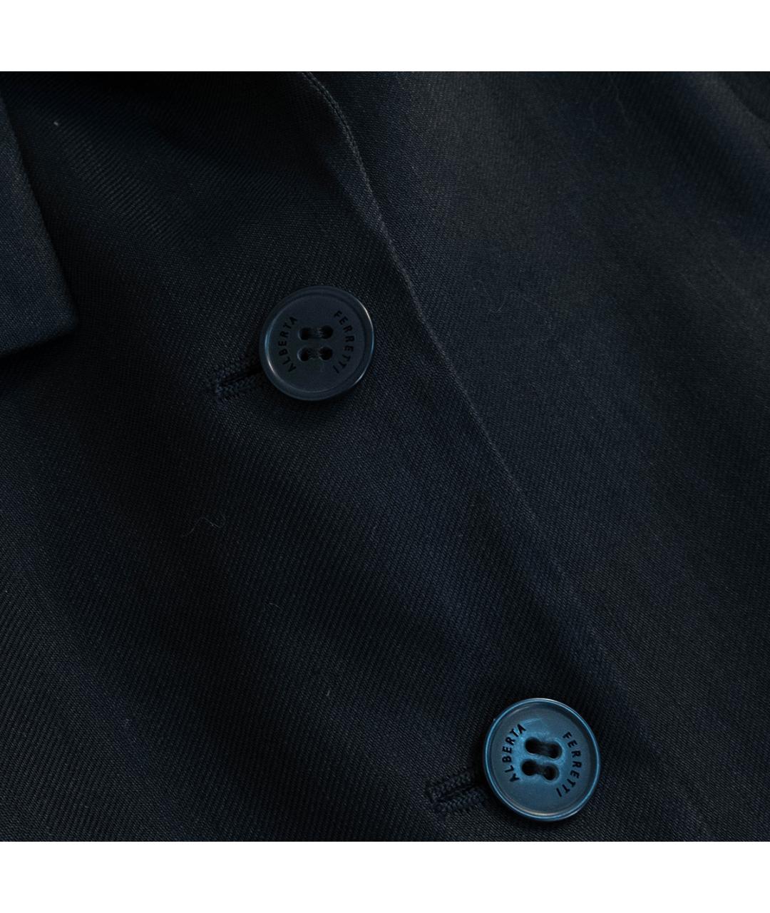 ALBERTA FERRETTI Черный льняной костюм с брюками, фото 7