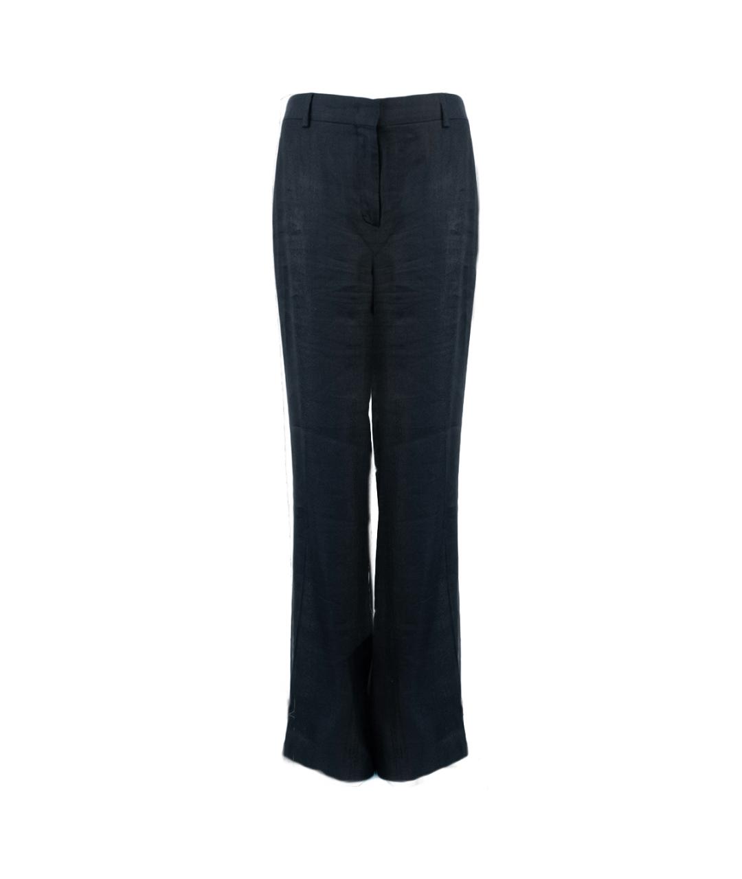 ALBERTA FERRETTI Черный льняной костюм с брюками, фото 4