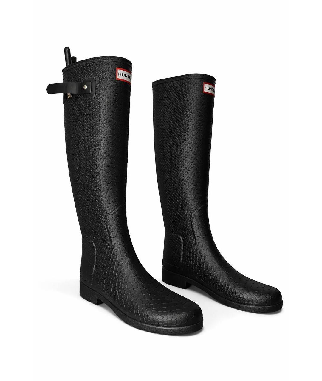 HUNTER Черные резиновые сапоги, фото 5