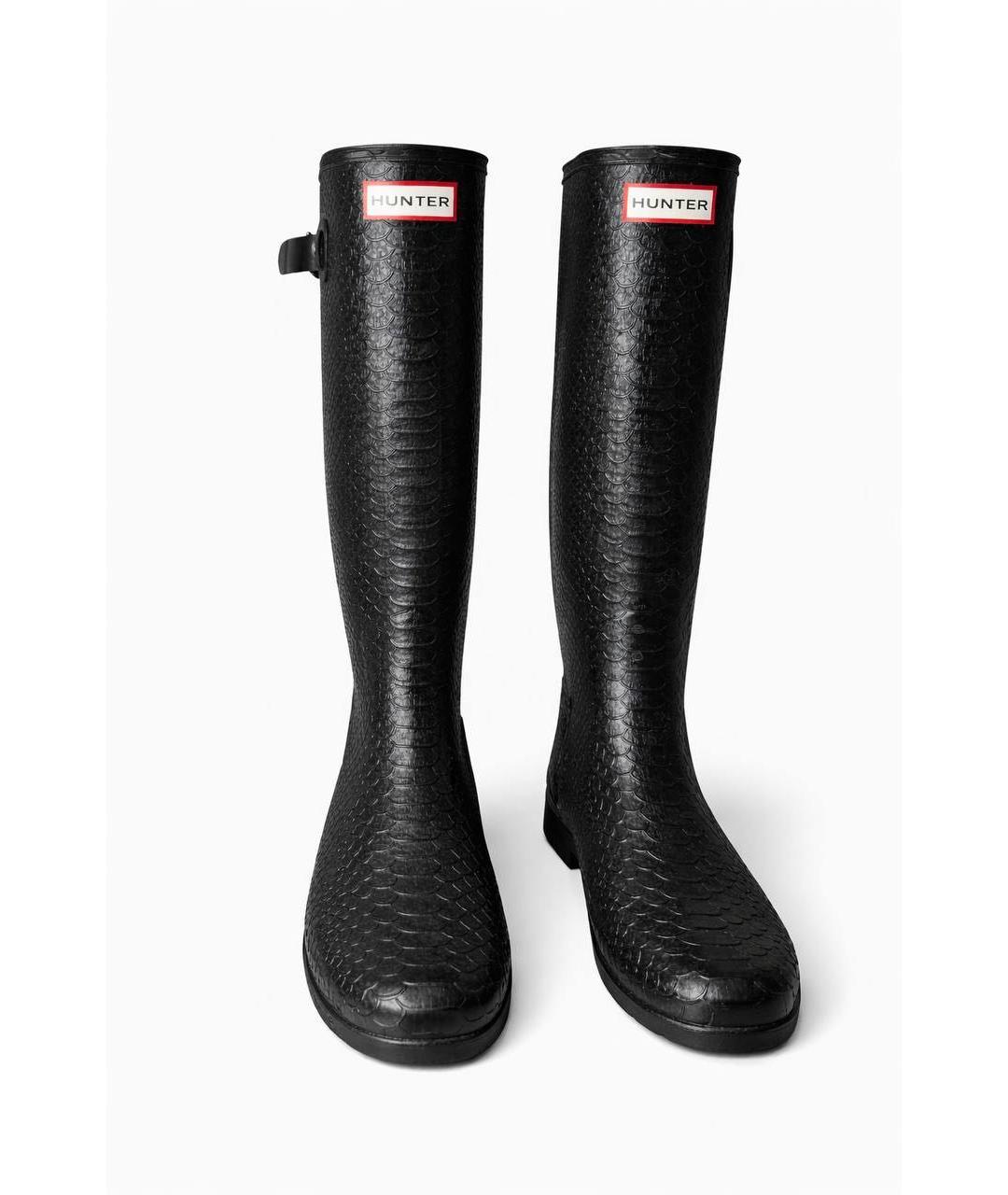 HUNTER Черные резиновые сапоги, фото 2