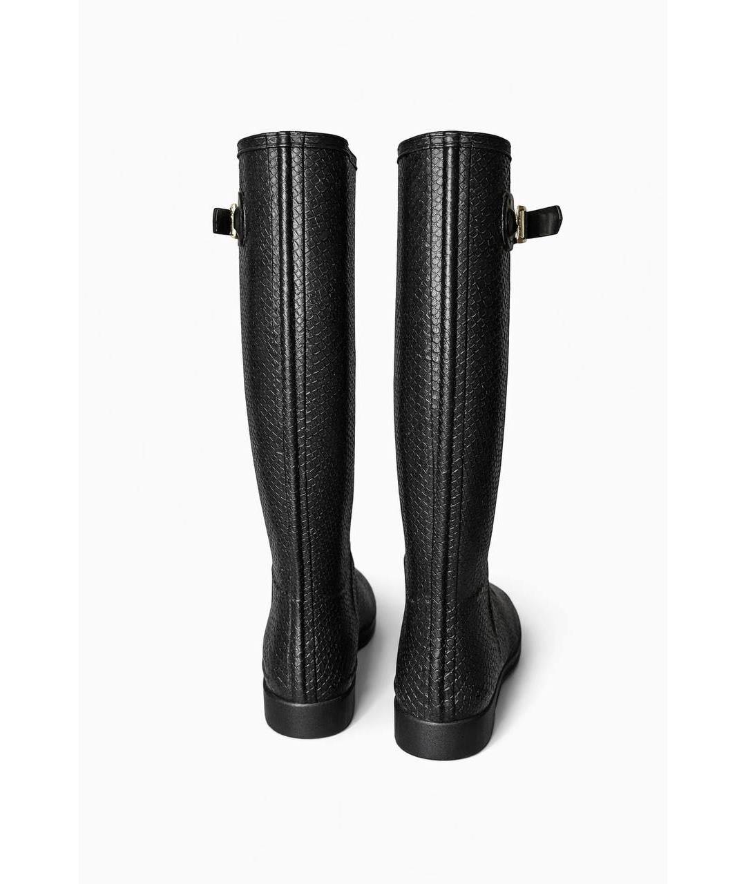 HUNTER Черные резиновые сапоги, фото 4