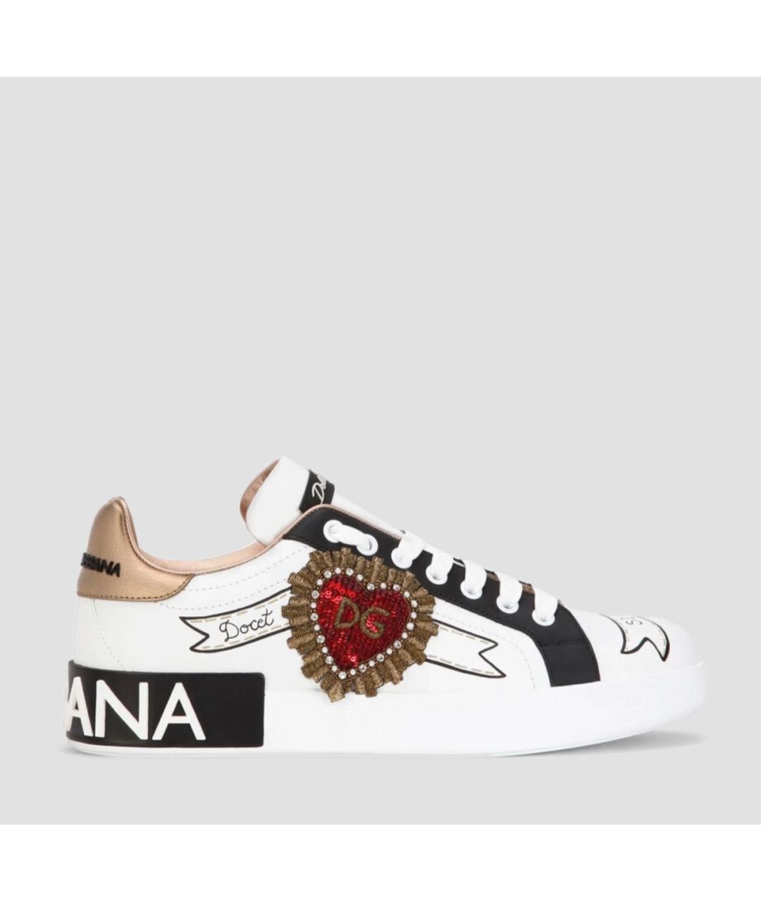 DOLCE&GABBANA Мульти кожаные кеды, фото 7