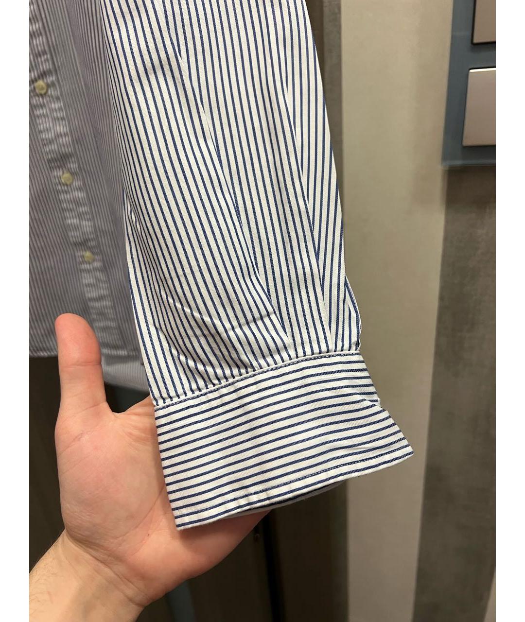 RALPH LAUREN Белая хлопковая кэжуал рубашка, фото 4