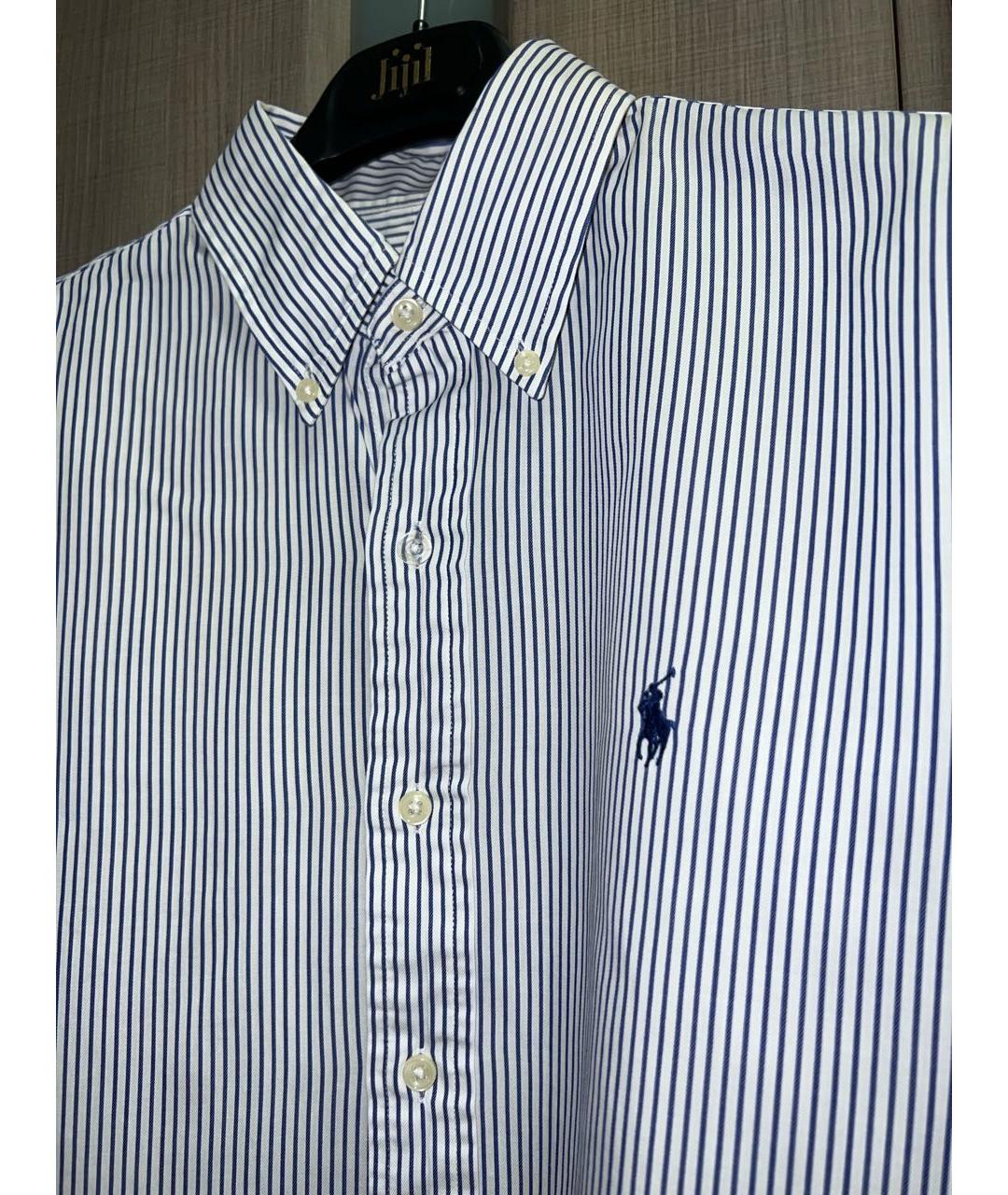 RALPH LAUREN Белая хлопковая кэжуал рубашка, фото 5