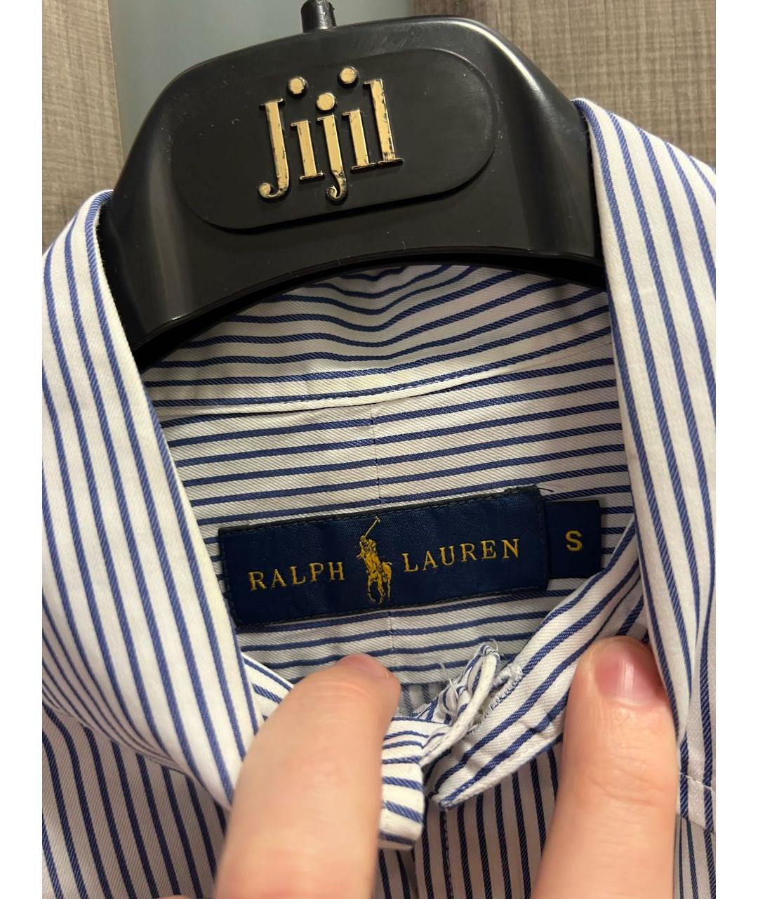 RALPH LAUREN Белая хлопковая кэжуал рубашка, фото 3