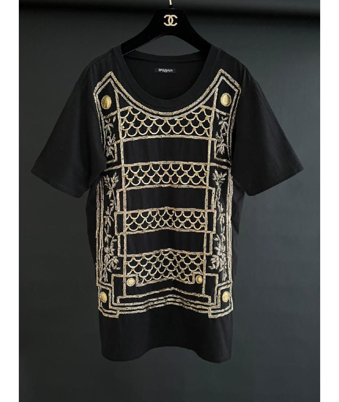 BALMAIN Черная футболка, фото 7