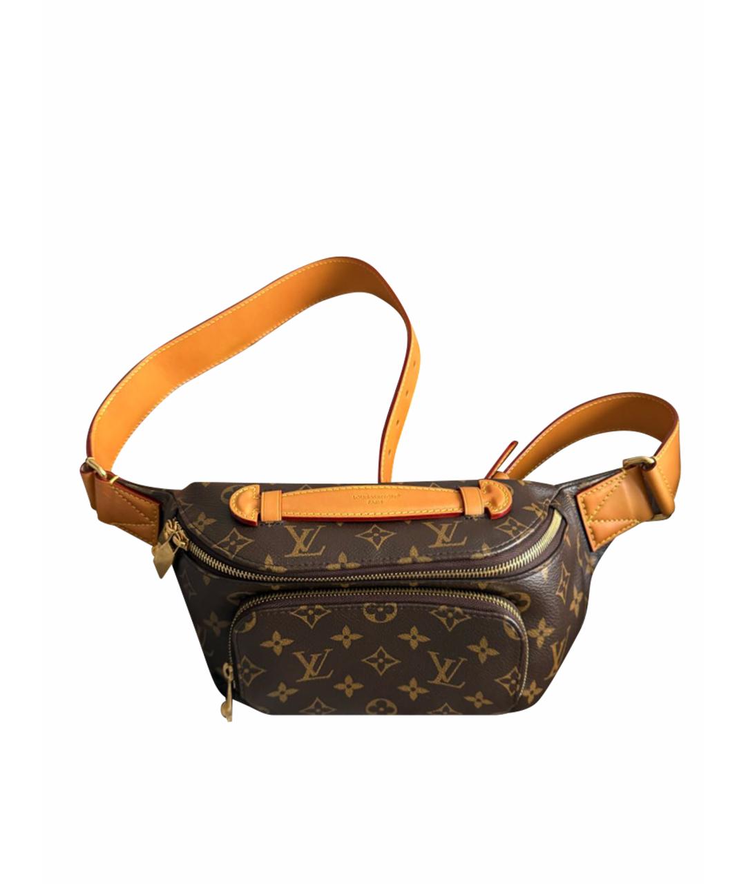 LOUIS VUITTON Коричневая поясная сумка, фото 1