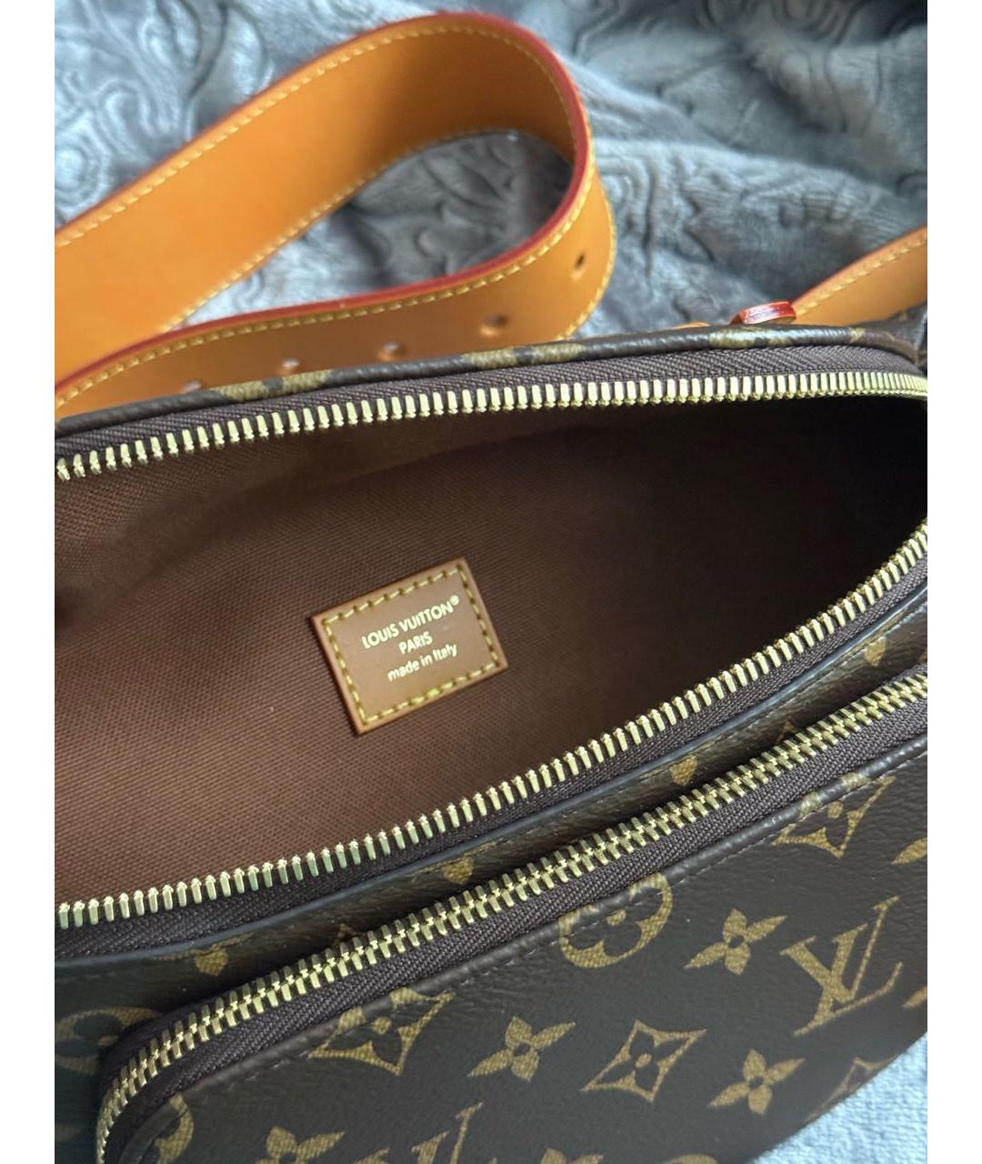 LOUIS VUITTON Коричневая поясная сумка, фото 6