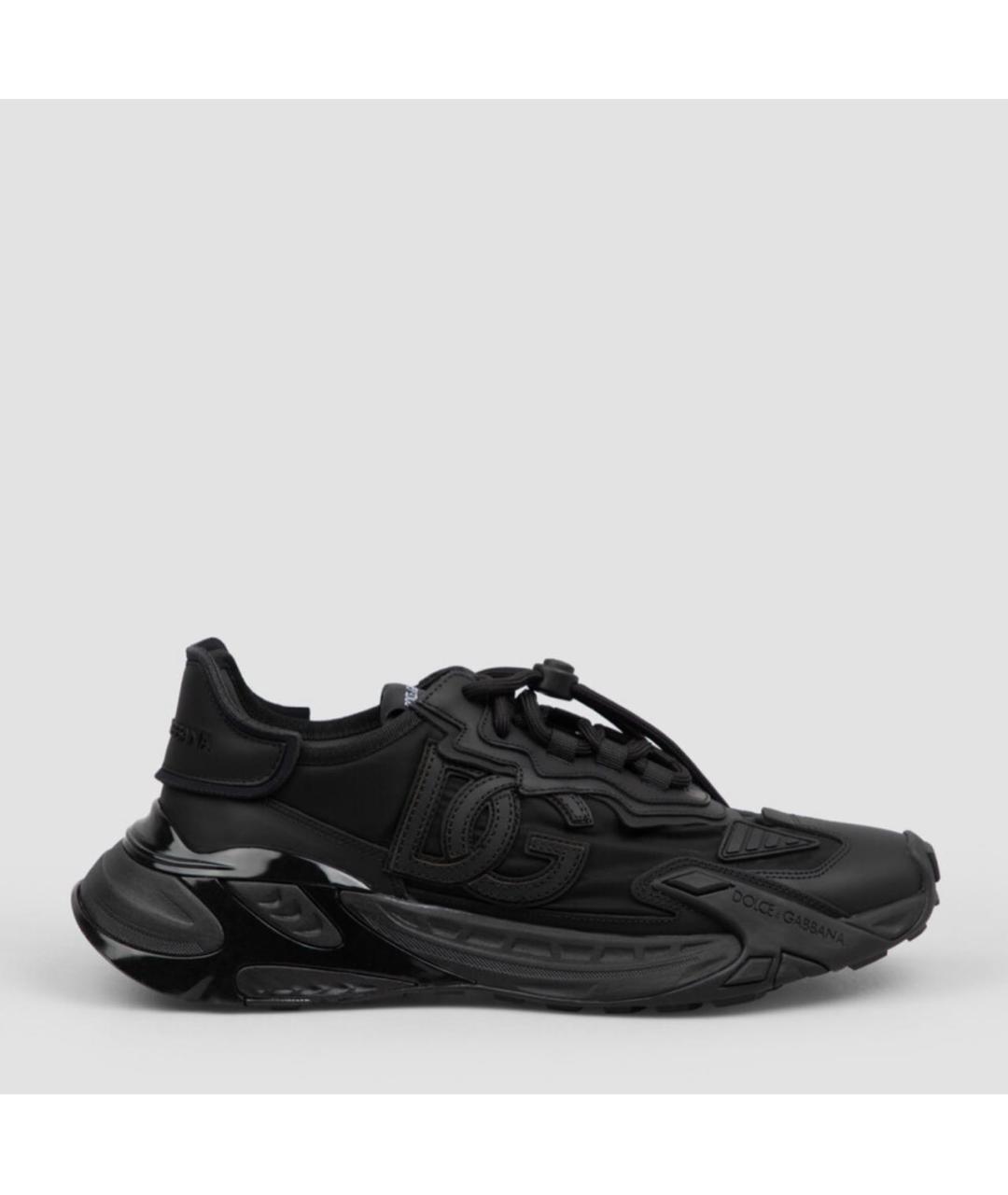 DOLCE&GABBANA Черные низкие кроссовки / кеды, фото 6