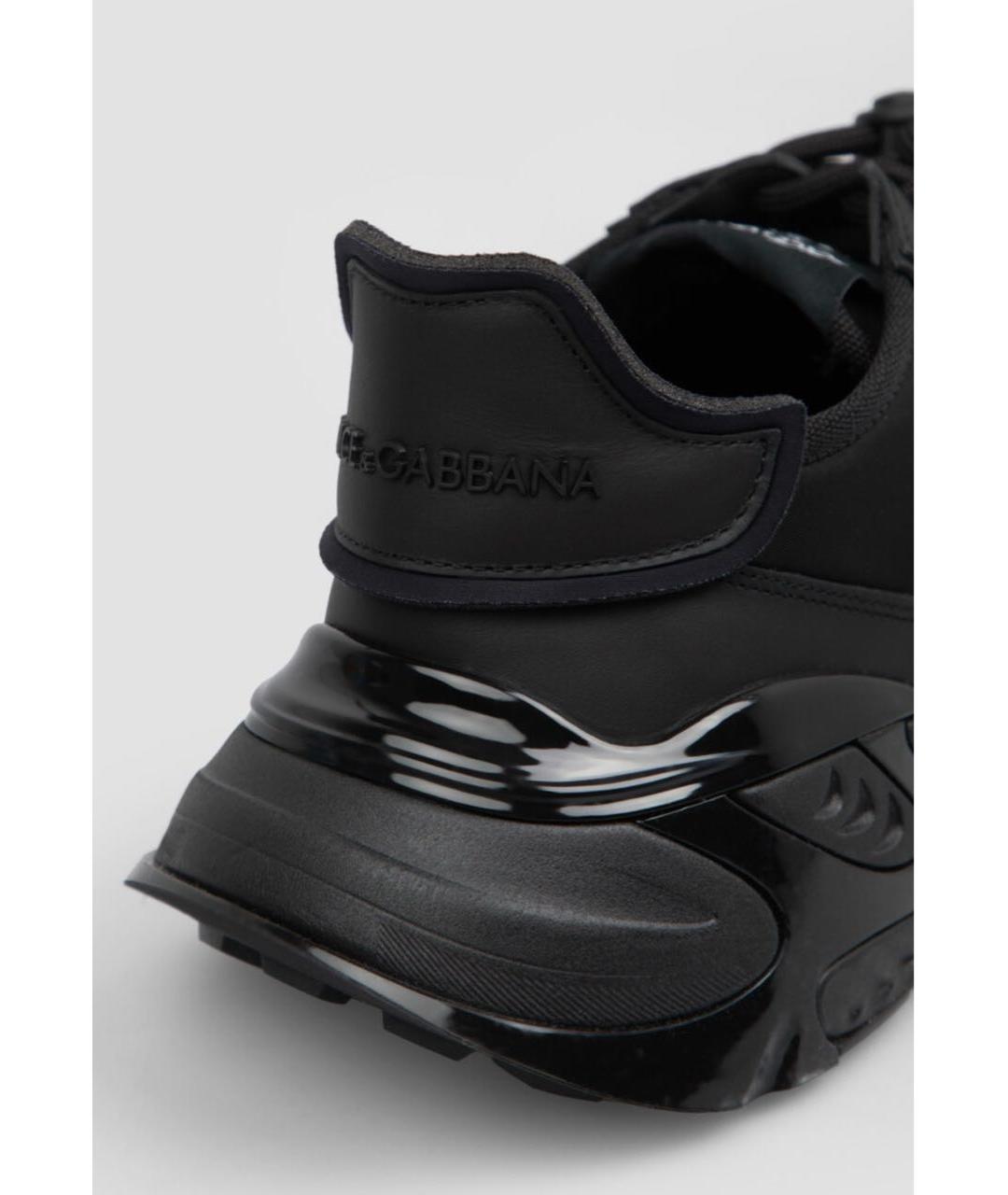 DOLCE&GABBANA Черные низкие кроссовки / кеды, фото 5