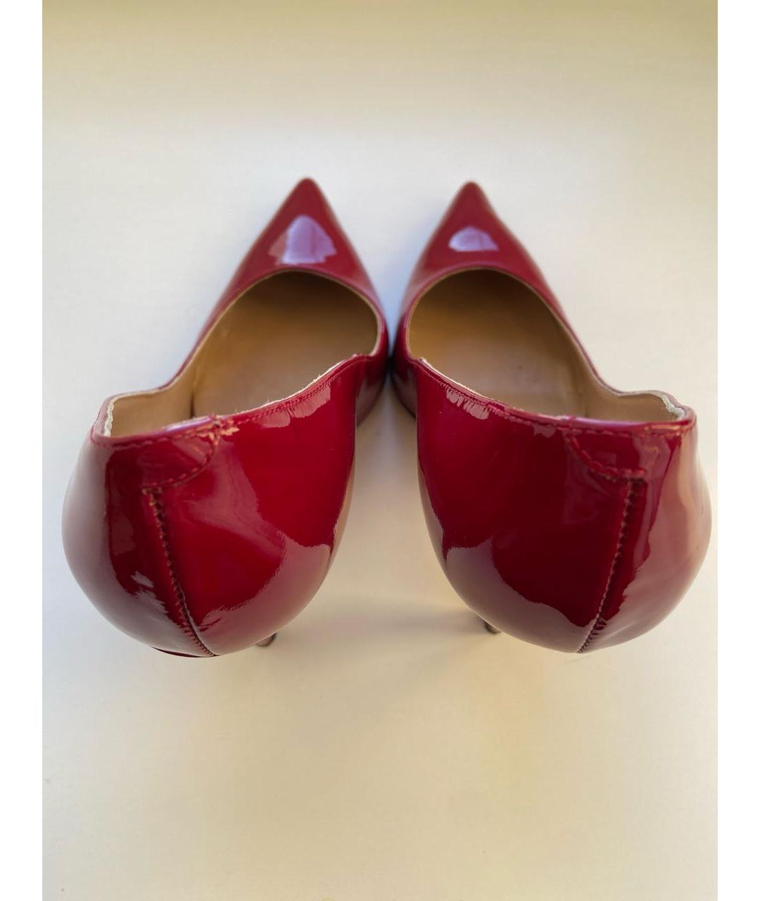 DSQUARED2 Красные туфли из лакированной кожи, фото 4