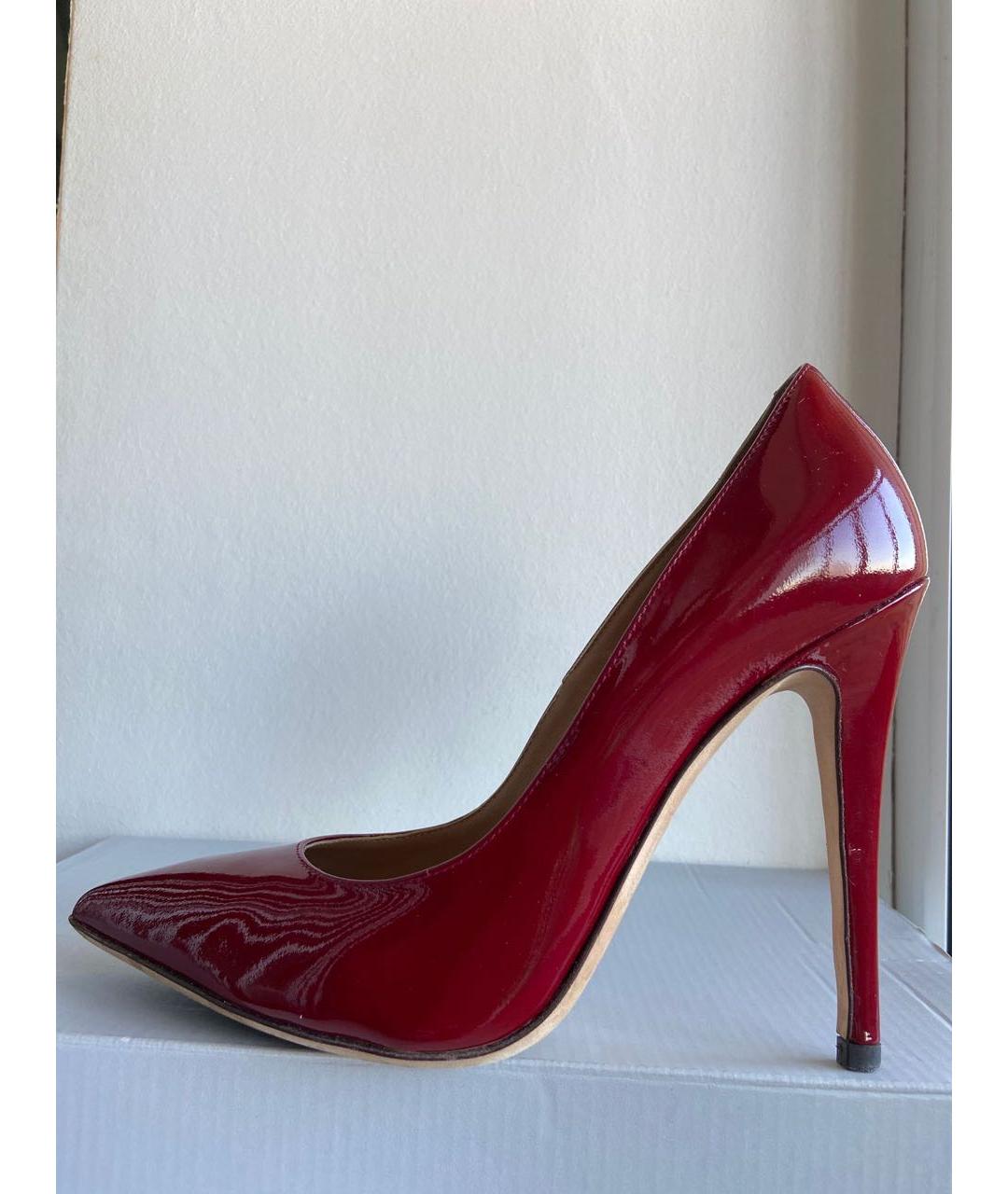 DSQUARED2 Красные туфли из лакированной кожи, фото 6