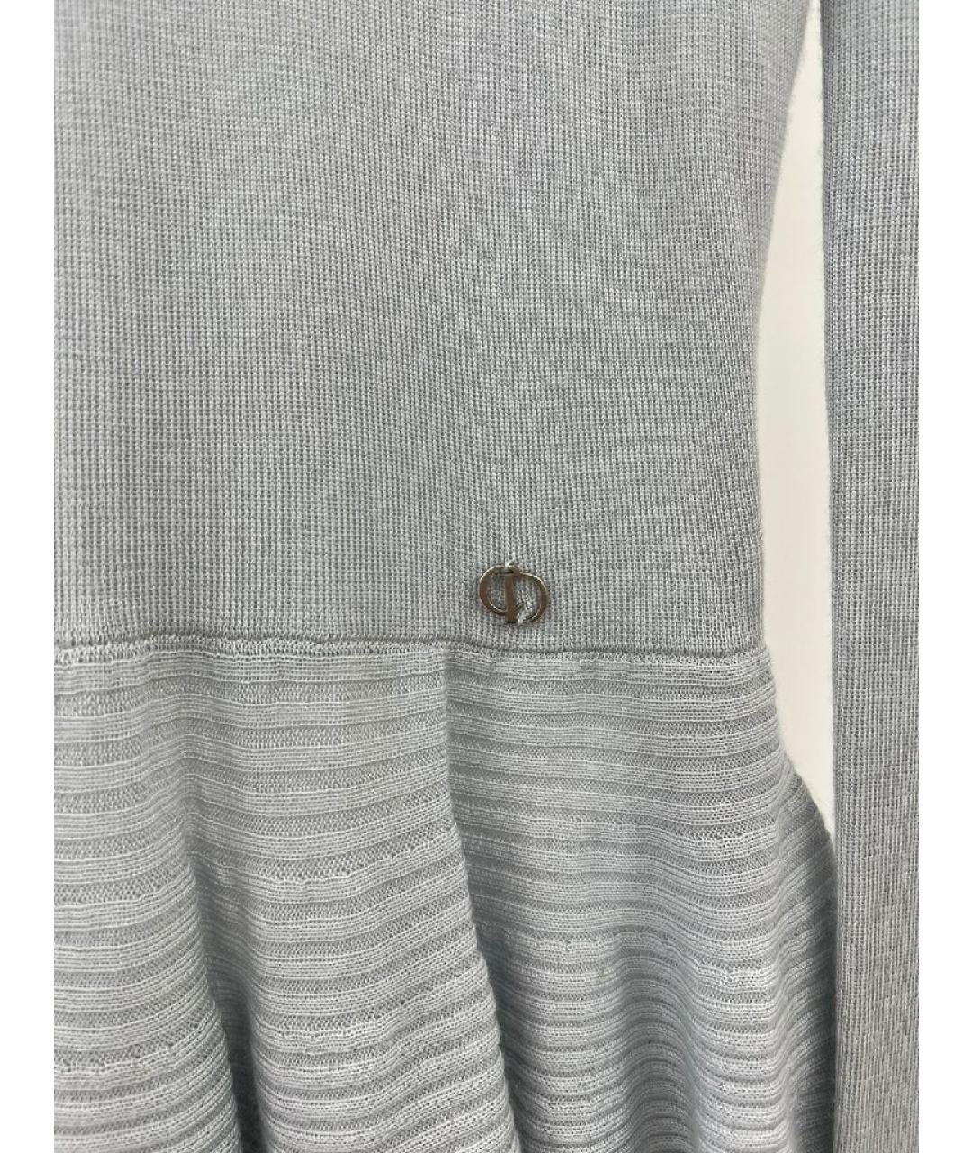 CHRISTIAN DIOR Голубая кашемировая водолазка, фото 3