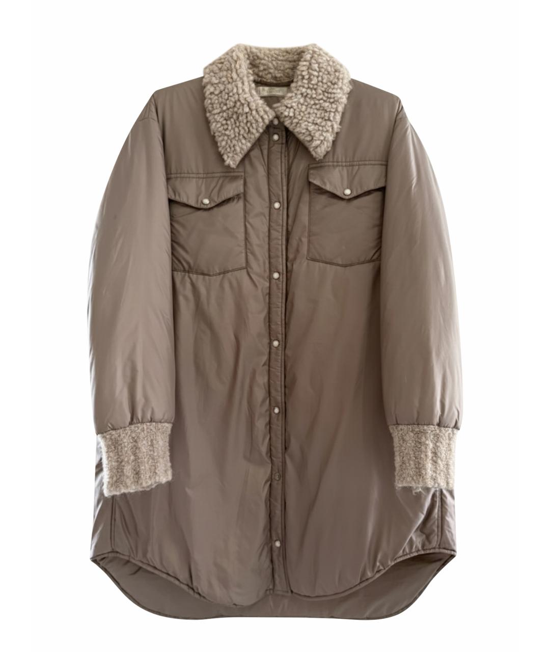 PANICALE Бежевая полиэстеровая куртка, фото 1