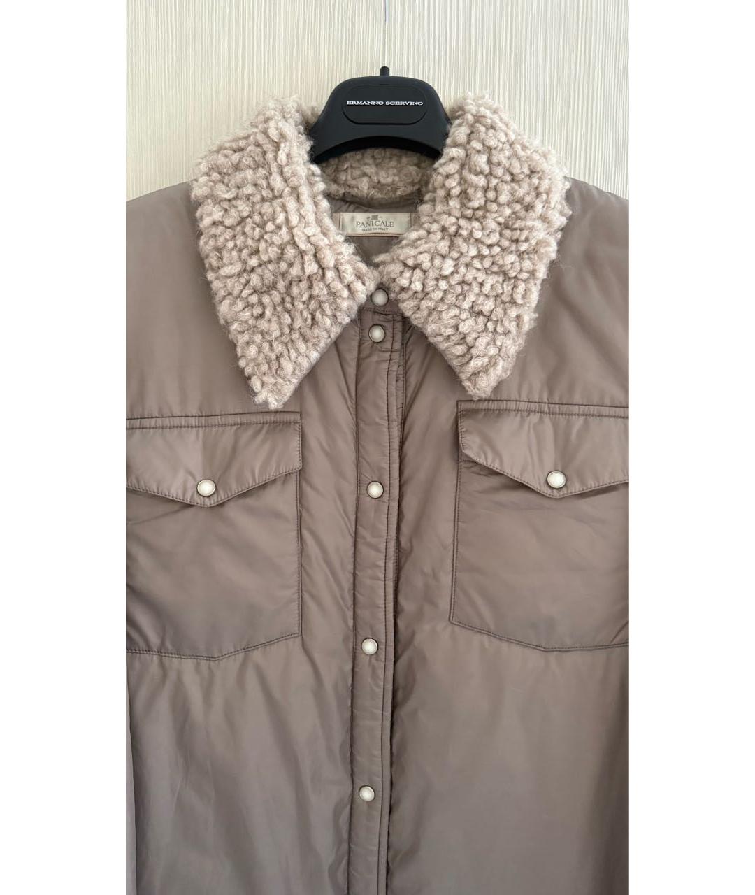 PANICALE Бежевая полиэстеровая куртка, фото 2