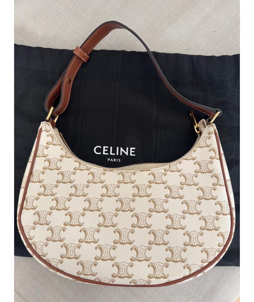 CELINE Бежевая сумка с короткими ручками, фото 2