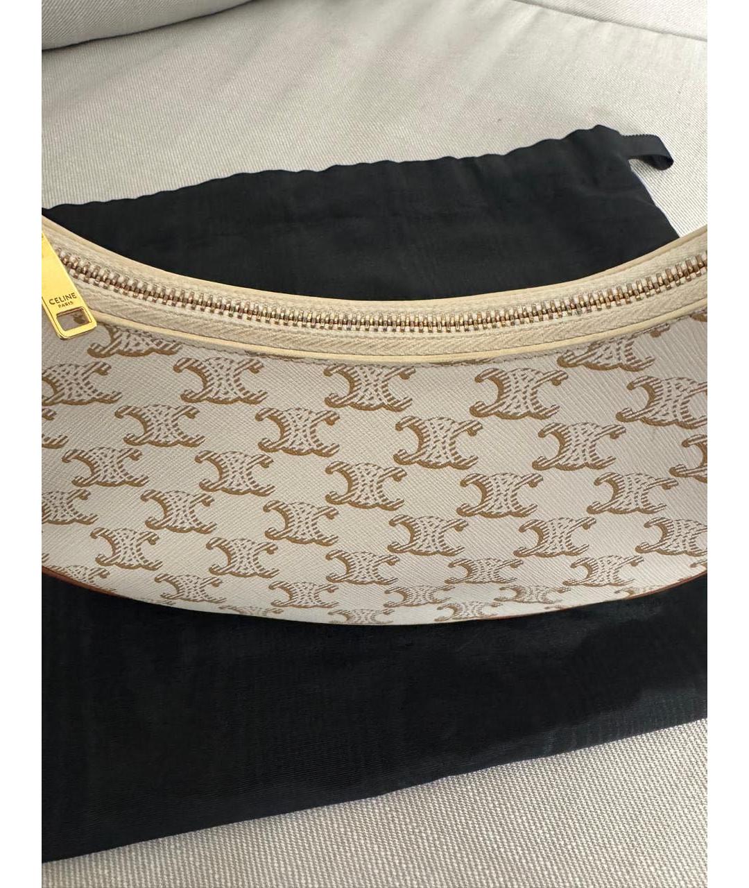 CELINE Бежевая сумка с короткими ручками, фото 6