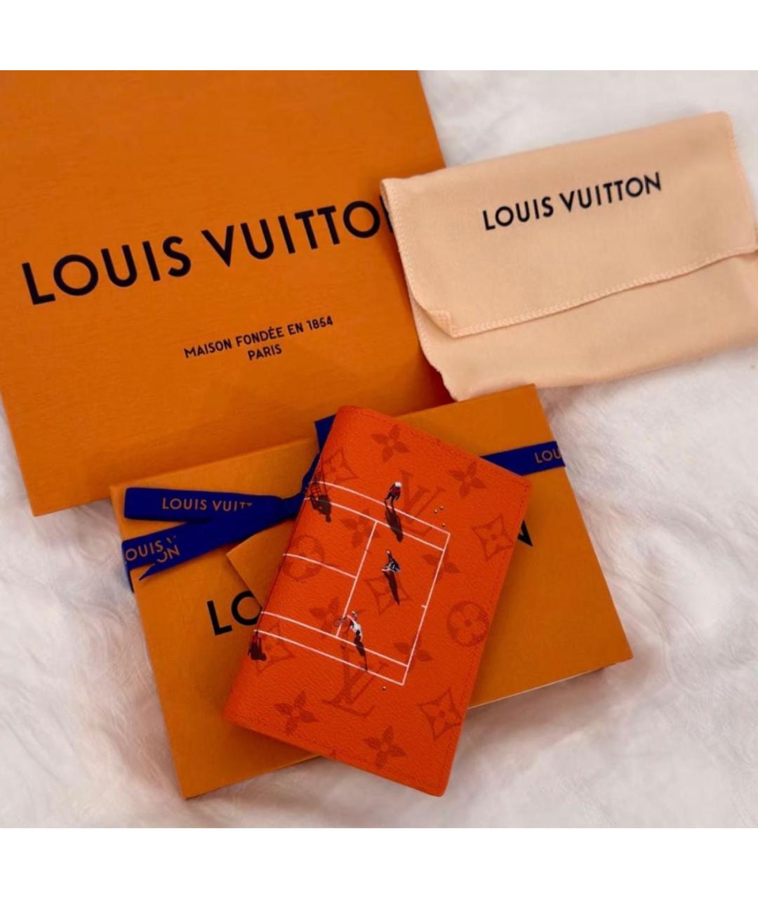 LOUIS VUITTON Оранжевая визитница, фото 2